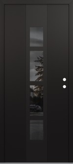 DIAMOND A10 36" X 80" BLACK/BLACK MIRRORED GLASS PANEL BLACK LHI