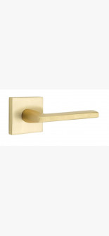 EMTEK HELIOS LEVER WITH SQUARE ROSETTE PRIVACY RH SATIN BRASS (US4) 5210