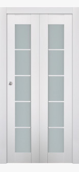 Smart Pro 5 Lite Vetro Polar White Bi-folding doors