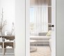 Smart Pro 4 Lite Clear Vetro Polar White Modern Interior Frameless Door by Belldinni