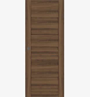 Louver Pecan Nutwood Hidden barn