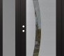 Modern Steel Front Door Diamond C4 50" x 80" black/black clear Glass Panel stainless steel RHI with Sidelite frosted Glass