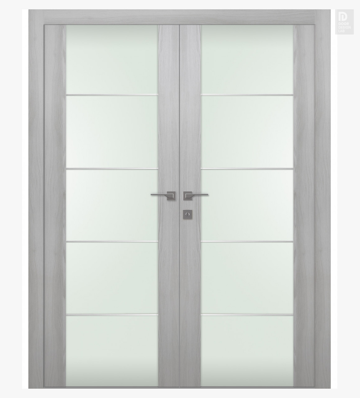 Modern interior door Avon 202 4H Vetro Ribeira Ash Double for $880.00 ...