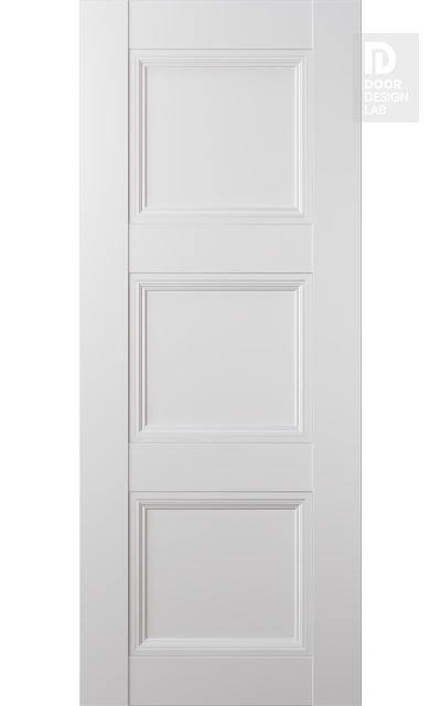 Modern Interior DOOR SLAB OXFORD DUO 07 2RN SNOW WHITE 18" X 80" X 1 3/4"