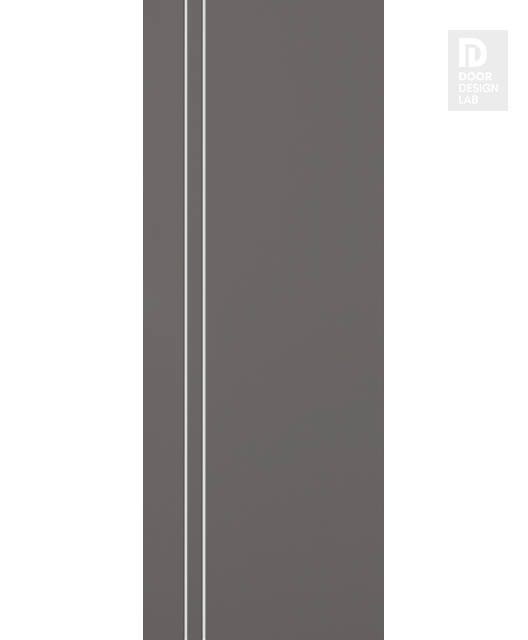 DOOR SLAB OPTIMA 2V GRAY MATTE 42" X 92 1/2" X 1 3/4" SOLID CORE