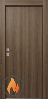 20 Min Fire Rated Pecan Nutwood Single Doors