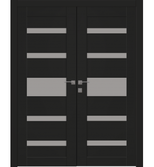 Avon 07-05 Vetro Black Matte Double doors