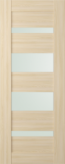 DOOR SLAB AVON 07-01 VETRO LOIRE ASH 28" X 92 1/2" X 1 3/4"