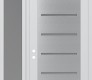 Modern Steel Front Door Diamond C11 52" x 96" white/white frosted Glass Panel stainless steel RHI with Sidelite and Transom frosted Glass
