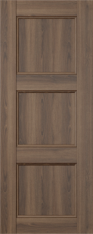 DOOR SLAB OXFORD UNO 07 2RN PECAN NUTWOOD 18" X 84" X 1 3/4"