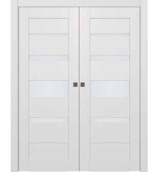 Avon 07-03 Vetro Snow White Double pocket doors