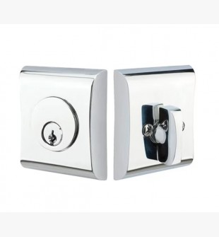 EMTEK NEOS DEADBOLT DOUBLE CYLINDER 8375 POLISHED CHROME US26