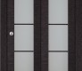 Avanti 5 Lite Vetro Black Apricot Modern Interior Bifold Doors by Belldinni