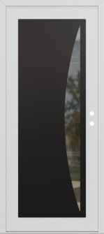 Diamond C13 36" x 80" white/white clear Glass Panel black LHI