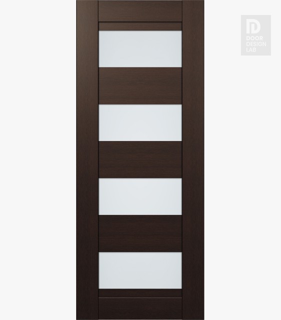 Modern Interior DOOR SLAB DELLA VETRO VERALINGA OAK 24" X 96" X 1 3/4" FROSTED GLASS