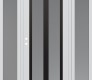 Modern Steel Front Door Diamond C14 64" x 80" white/white frosted Glass Panel black RHI with 2 Sidelites frosted Glass