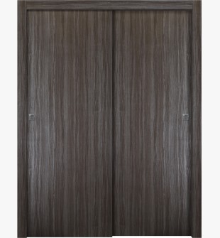 Palladio Gray Oak Bypass doors