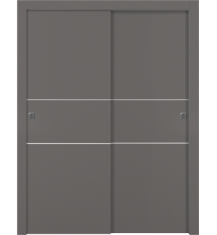 Optima 2H Gray Matte Bypass doors