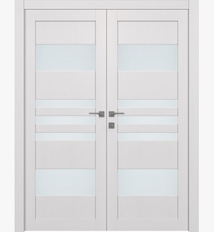 Leti Vetro Bianco Noble Double doors