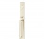 EMTEK HERCULES SMOOTH FULL LENGTH DOUBLE CYLINDER KEYD 4226 SATIN NICKEL US15 for Steel Front Doors