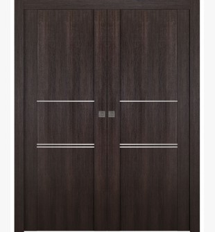 Avon 01 3H Veralinga Oak Double pocket doors