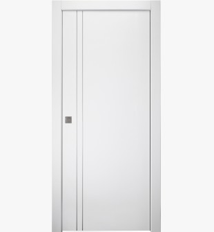 Smart Pro 2V Polar White Pocket doors