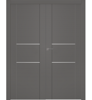 Avon 01 2H Gray Matte Double doors