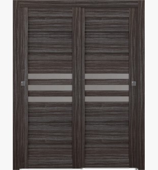 Dome Vetro Gray Oak Bypass doors