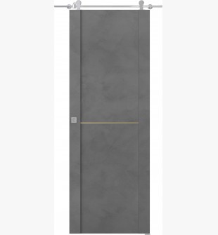 Avon 01 1H Gold Dark Urban Barn doors