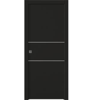 Optima 2H Black Matte Pocket doors