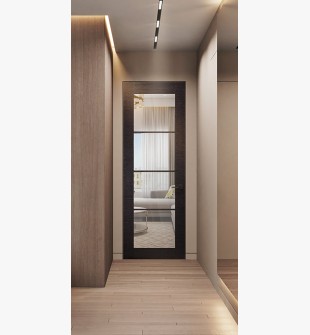 Avanti 4 Lite Clear Vetro Black Apricot Frameless