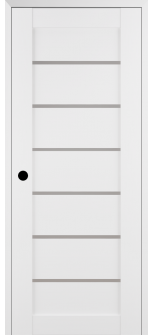 RTA RIGHT HAND PREHUNG CONCEALED DOOR SLAB ALBA BIANCO NOBLE 18" X 80" X 1 9/16"