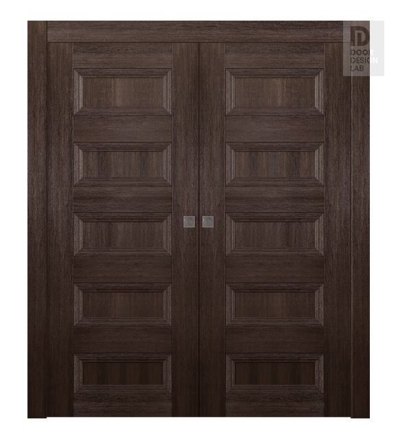 Oxford Duo 07 4R Veralinga Oak Double pocket doors
