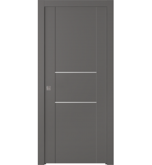 Avon 01 2H Gray Matte Pocket doors