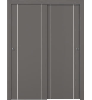 Optima 2U Gray Matte Bypass doors