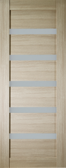 DOOR SLAB LEORA VETRO SHAMBOR 30" X 84" X 1 3/4" FROSTED GLASS