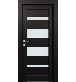 Avon 07-01 Vetro Black Matte Single Doors