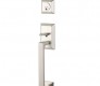 EMTEK TRANSITIONAL HERITAGE SCTIONAL SINGLE CYLINDER KEYD 4716 SATIN NICKEL US15 for Steel Front Doors