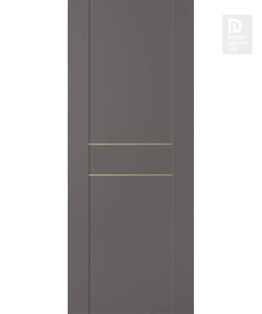 DOOR SLAB AVON 01 2HN GOLD GRAY MATTE 32" X 84" X 1 3/4"