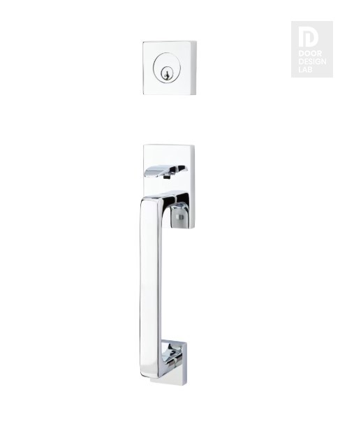 EMTEK BADEN DUMMY 4810 POLISHED CHROME US26 for Steel Front Doors