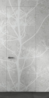 RTA DOOR SLAB EXAMPLE FOR WALLPAPERING WITH TREE BRANCH DESIGN 24" X 92 1/2" X 1 3/4"