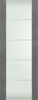 DOOR SLAB AVON 202 4H VETRO DARK URBAN 24" X 80" X 1 3/4"