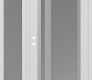 Modern Steel Front Door Diamond C15 48" x 80" white/white frosted Glass Panel stainless steel RHI with Sidelite frosted Glass