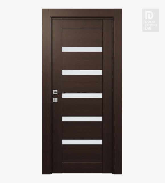 Leora Vetro Veralinga Oak Modern Interior Door by Belldinni