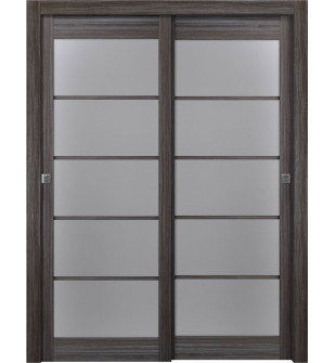 Palladio 5 Lite Vetro Gray Oak