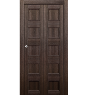 Oxford Uno 07 4R Veralinga Oak Bi-folding doors