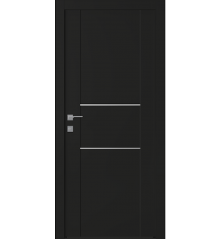 Avon 01 2H Black Matte Single Doors