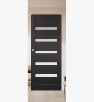 Leora Vetro Black Matte Hidden barn