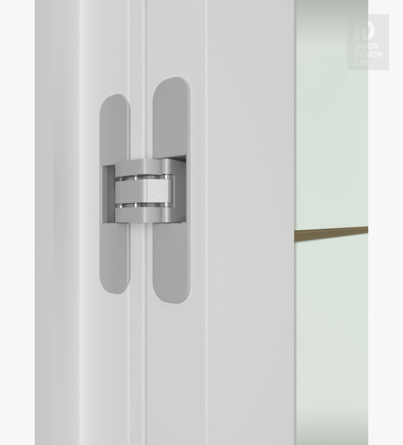 Modern interior door Smart Pro H3g 4H Gold Vetro Polar White for $549. ...