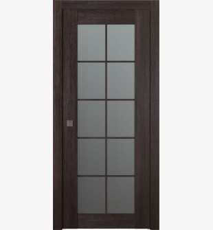 Avon 10 Lite Vetro Veralinga Oak Pocket doors